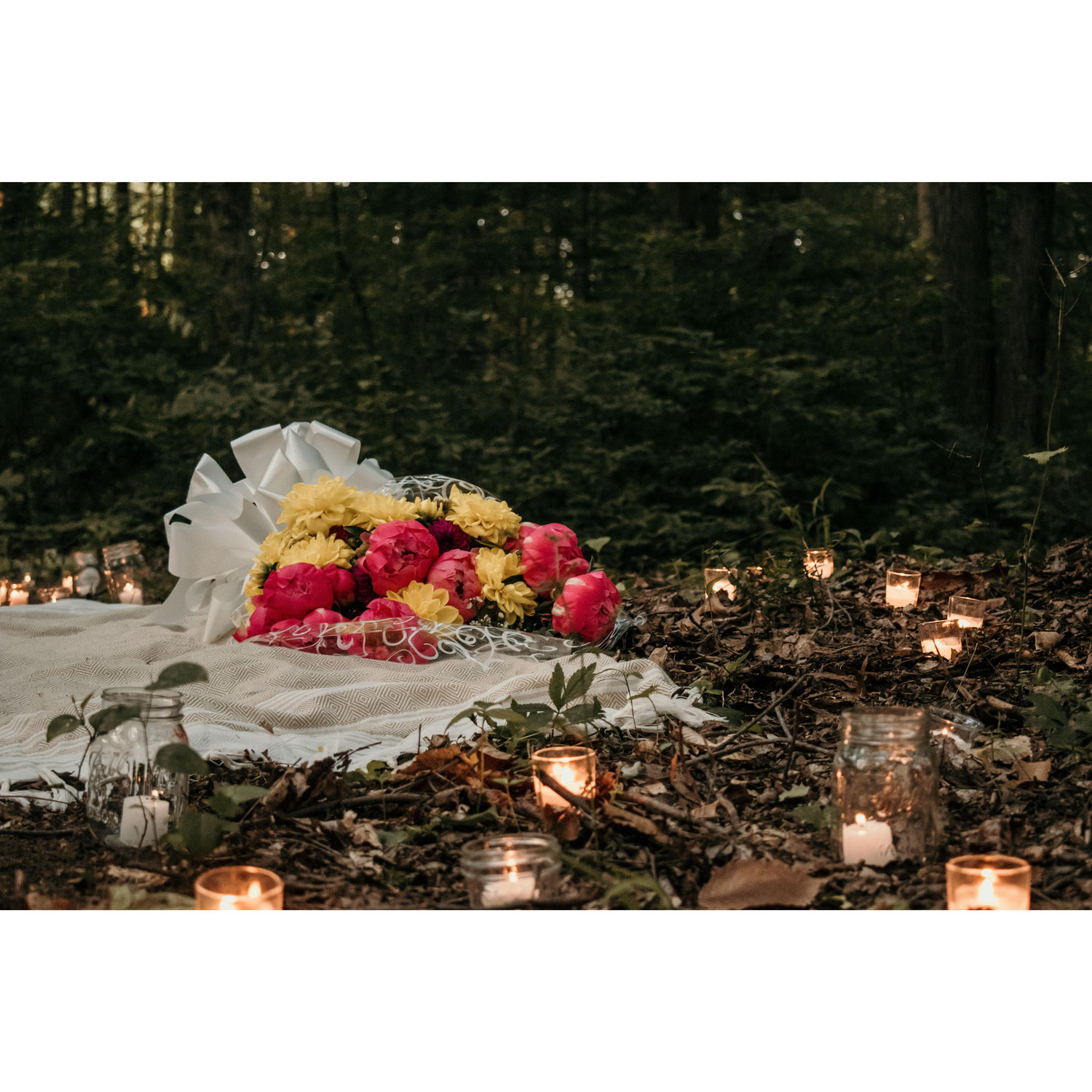 Anthony had a bouquet of some of Bella's favorite flowers custom made