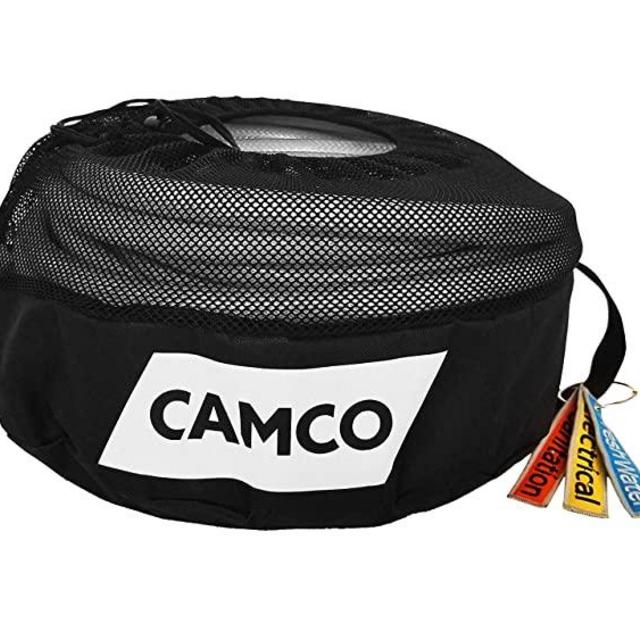 Camco 53097 RV Equipment Storage Utility Bag with Identification Tags for Organization | Conveniently Stores Electrical Cords, Fresh Water Hoses and Sewer Hoses