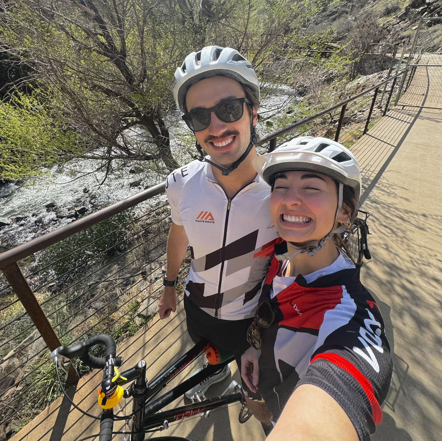 First tandem bike together