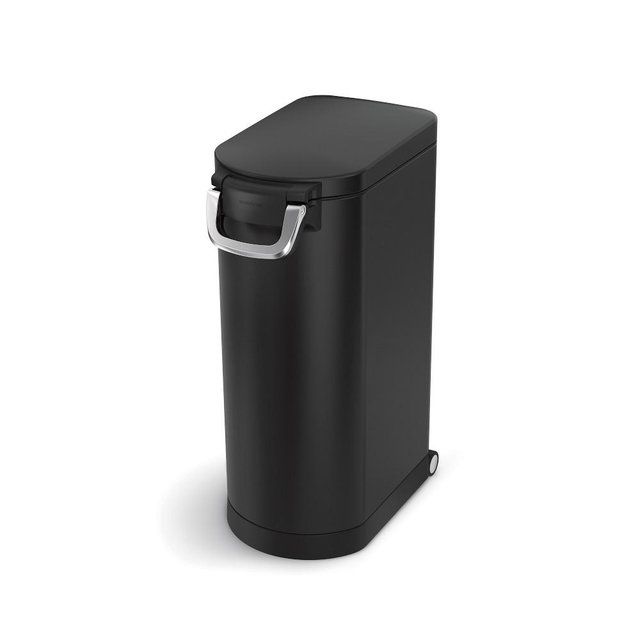 simplehuman™ X-Large Pet Food Container, matte black steel