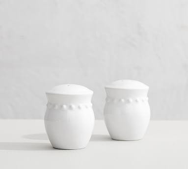 Emma Beaded Stoneware Salt & Pepper Shakers
