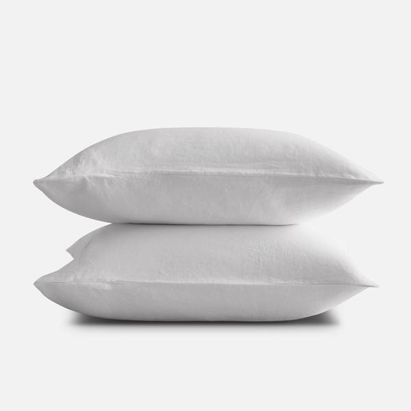 French Linen Pillowcases in Night