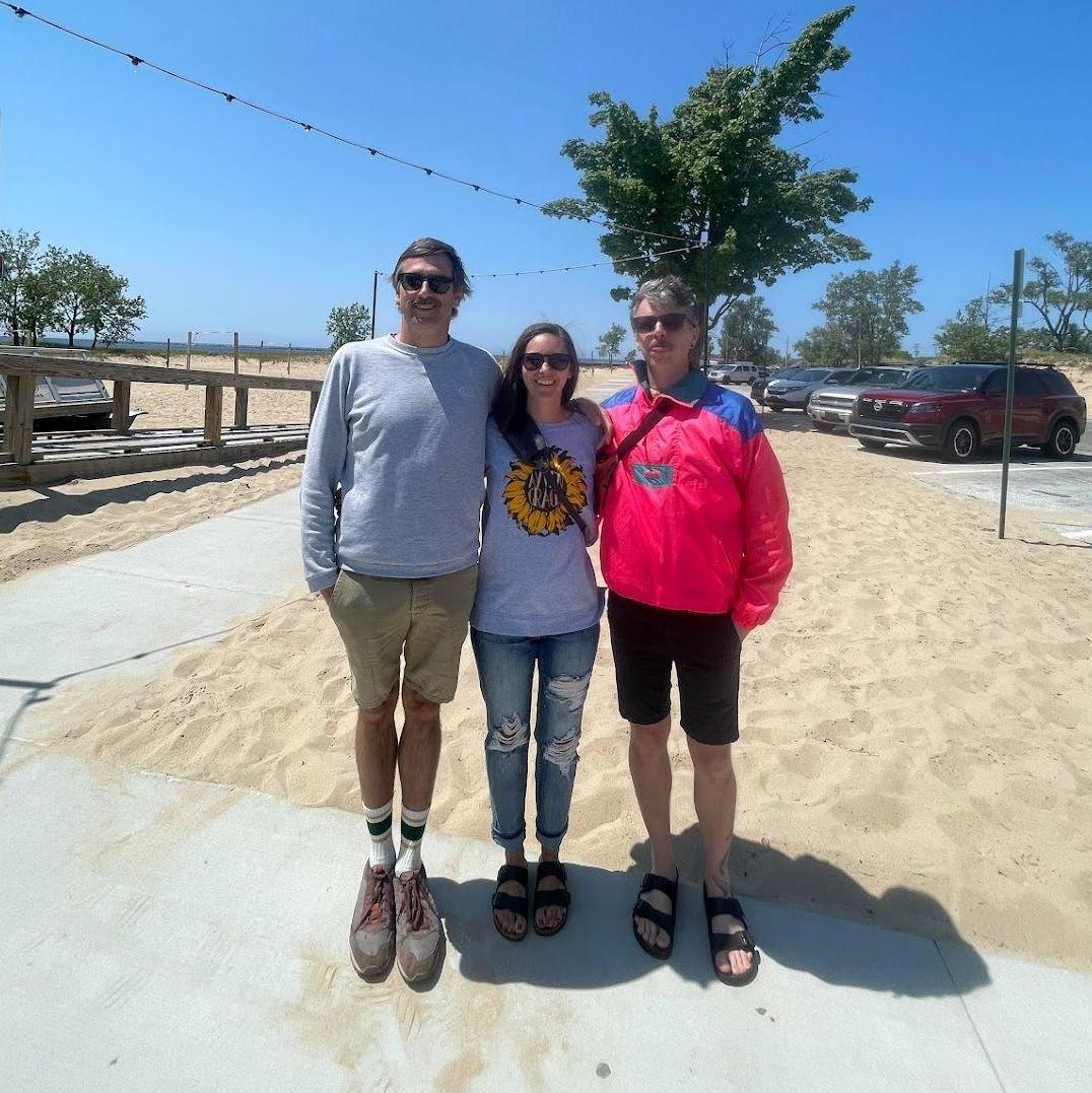 Enjoying Muskegon with our niece Alexandra