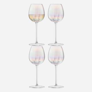 Pearl White Wine Glass, Set of 4