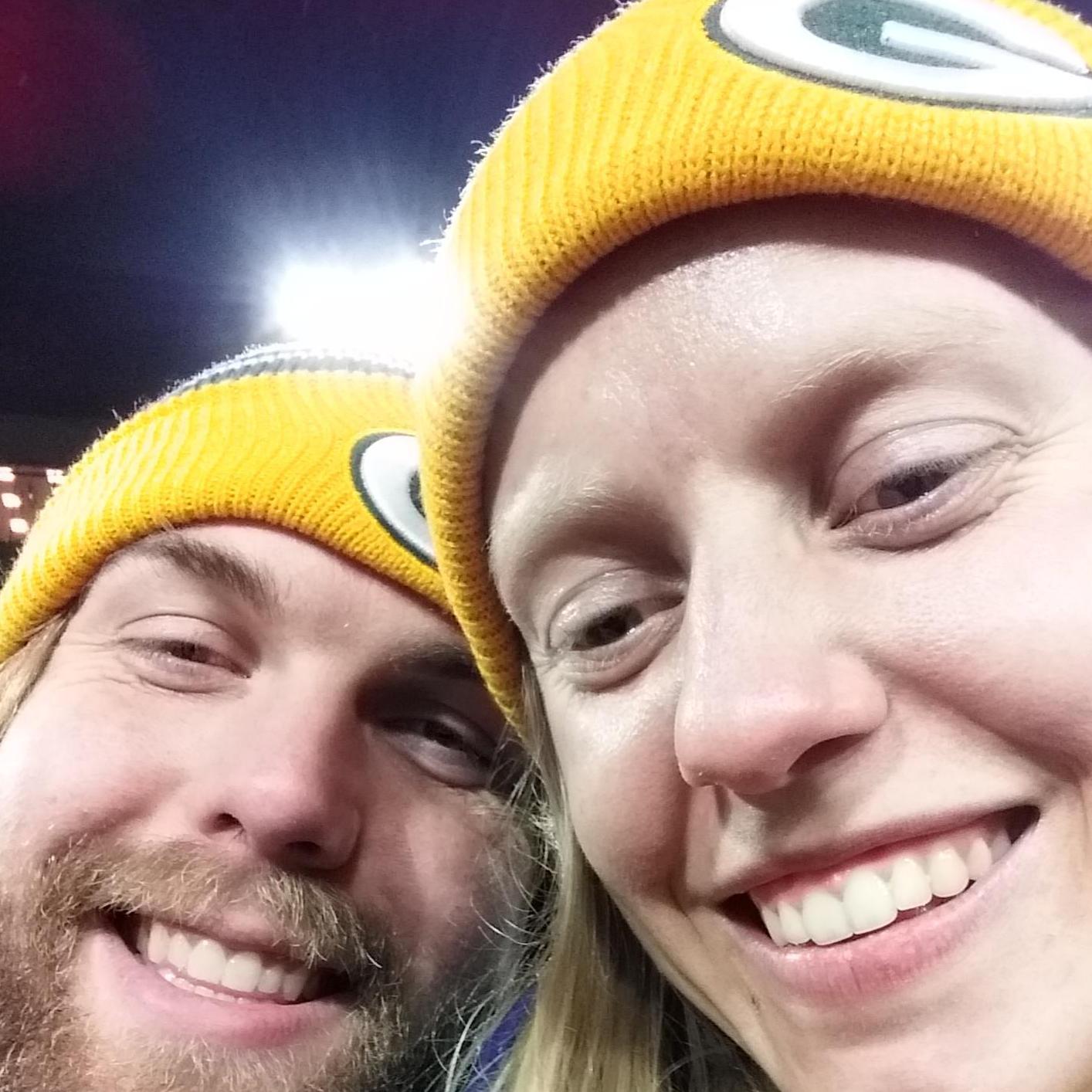 Our first time at Lambeau Field to see cheer for the Packers.