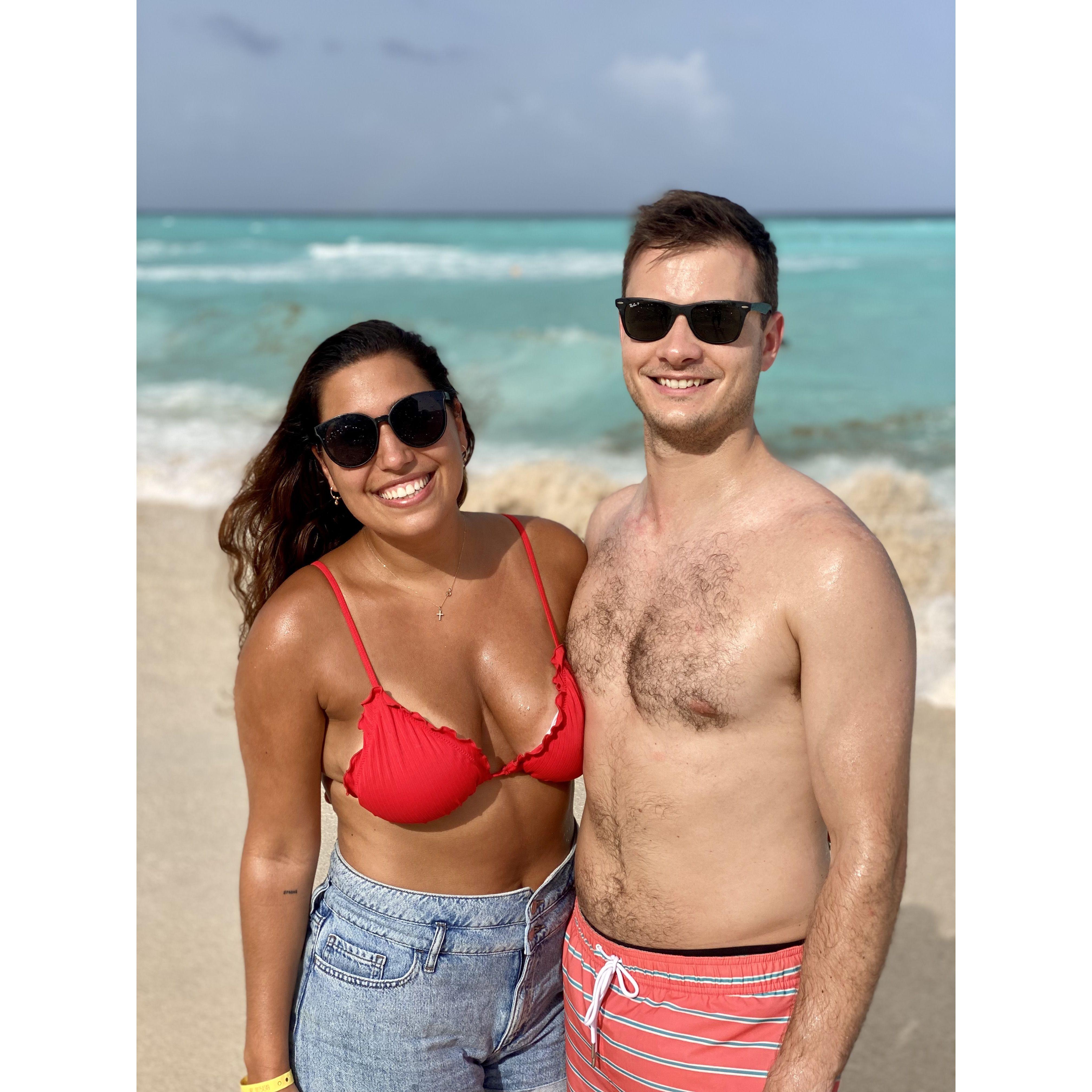 September 2021 — Cancún, MX — When Greg realized he needs to work on his tan :)