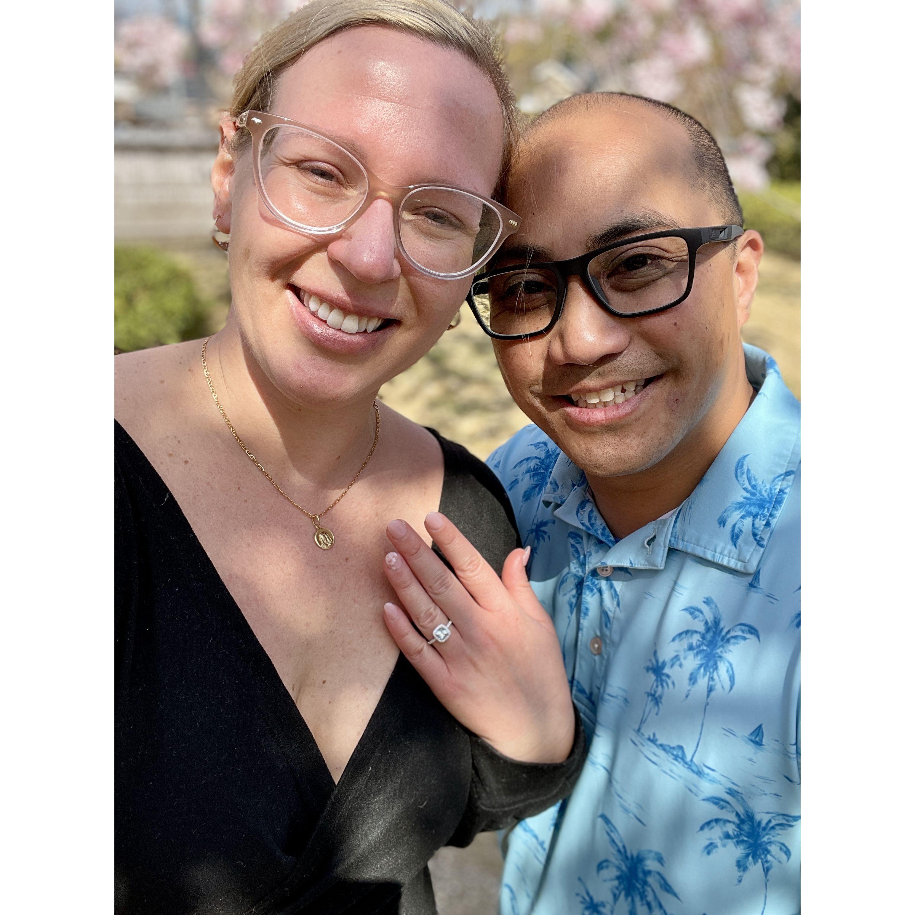 Just engaged moment - April 9th 2025