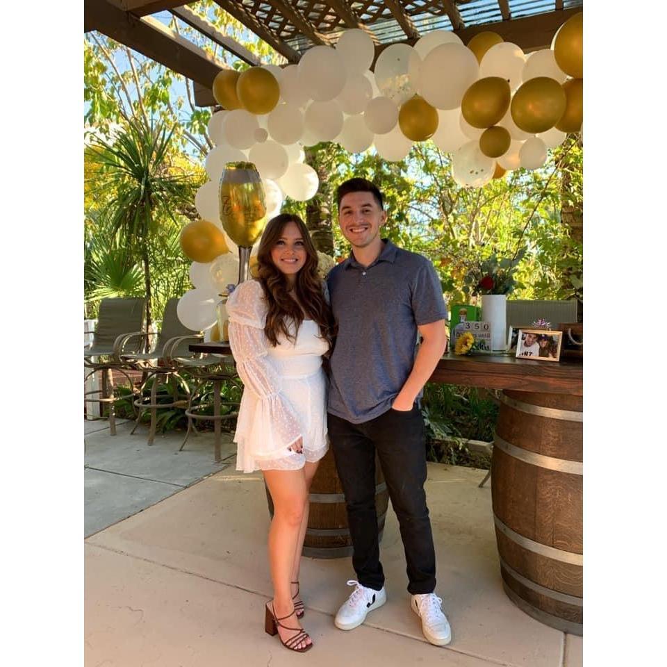 Our engagement party.