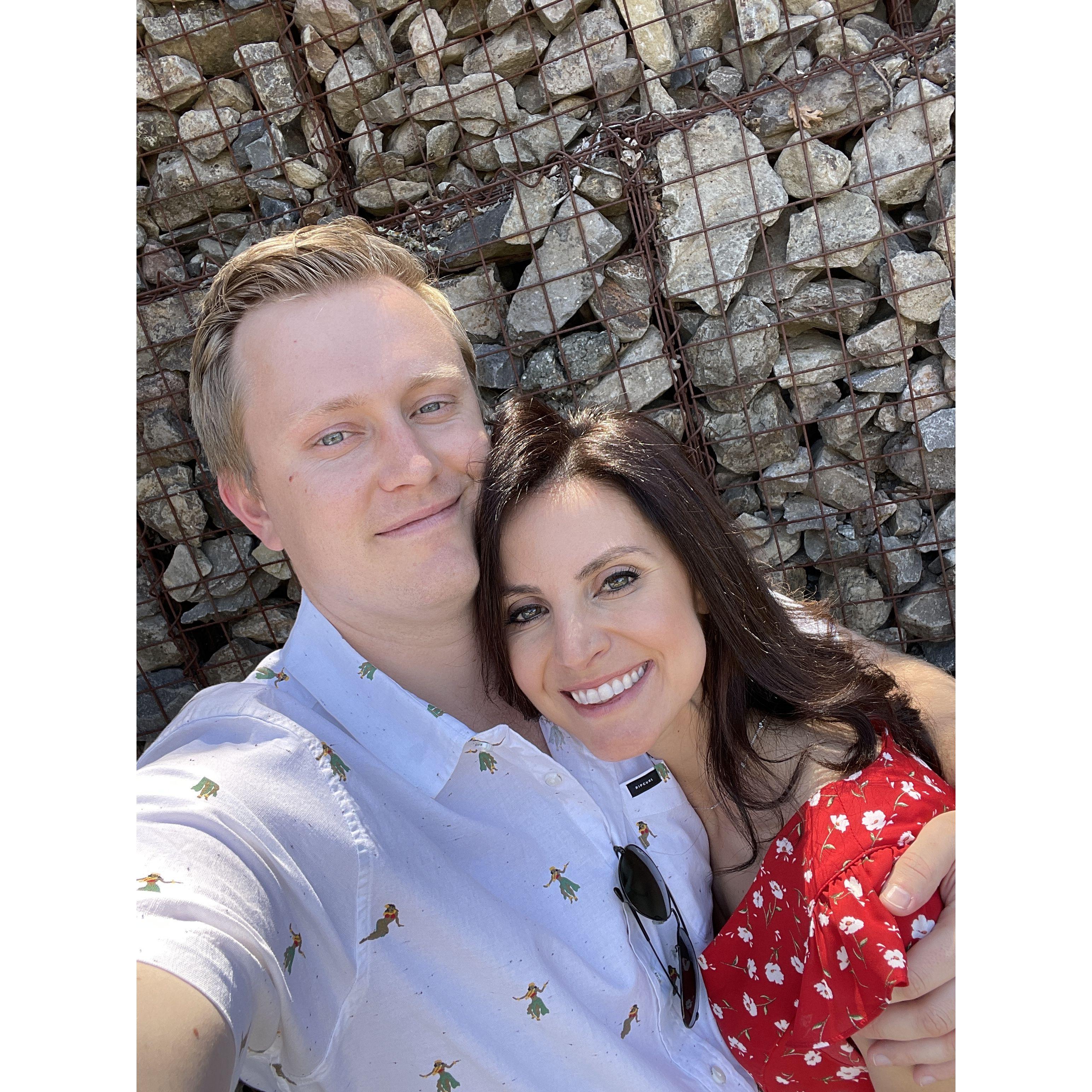 Wine tasting with friends in St. Helena