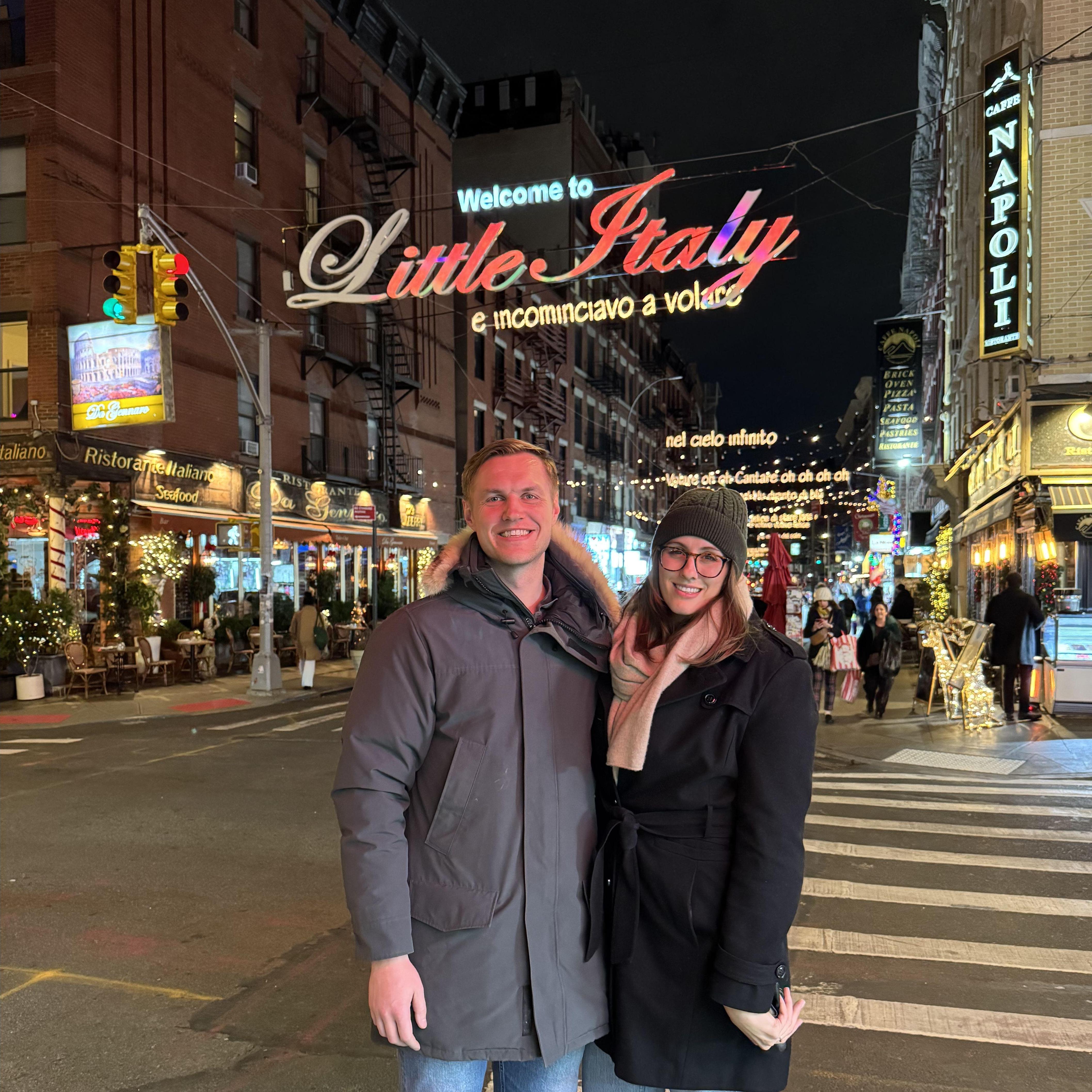 Little Italy in NYC - Not pictured: Michael probably yelling "I'm walking here" because he lives in New York now.