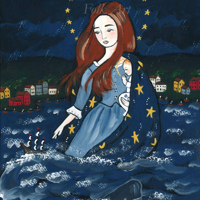 PRINT Stella Maris star of the sea 8x10 Mary