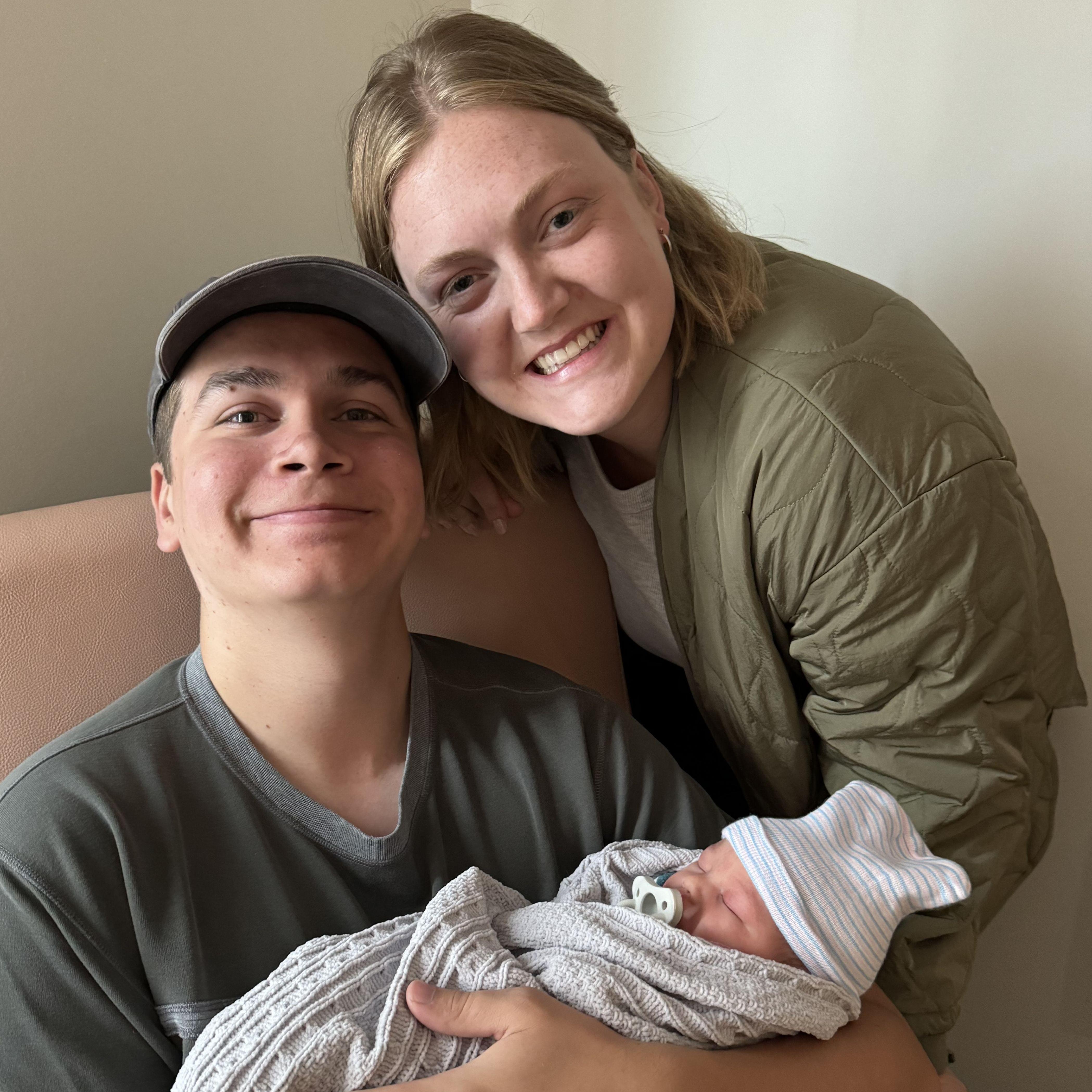 Meeting baby Dawson. May 2024.