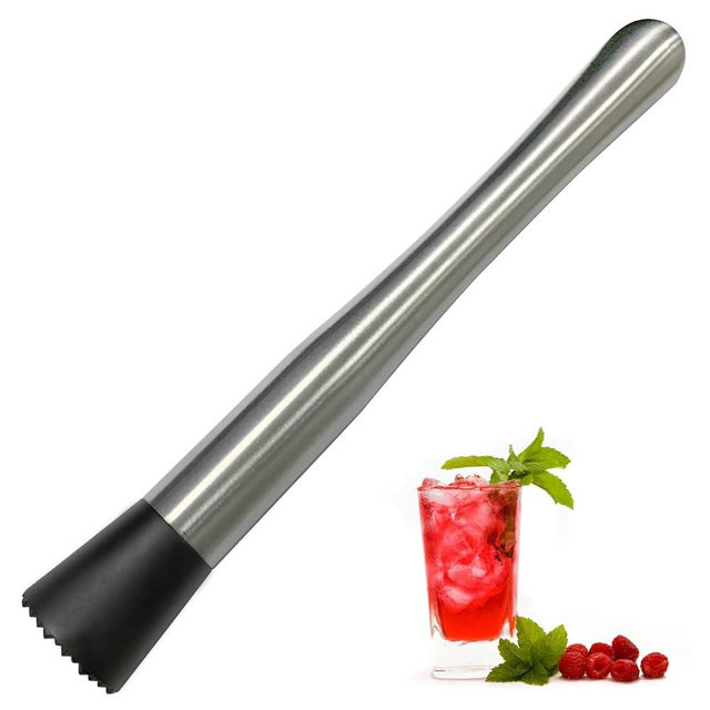Ortarco 10 Inch Stainless Steel Muddler for Cocktails