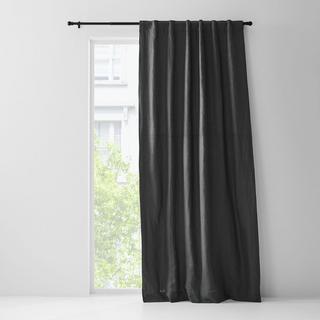 European Flax Certified Linen Blackout Window Curtain Panel