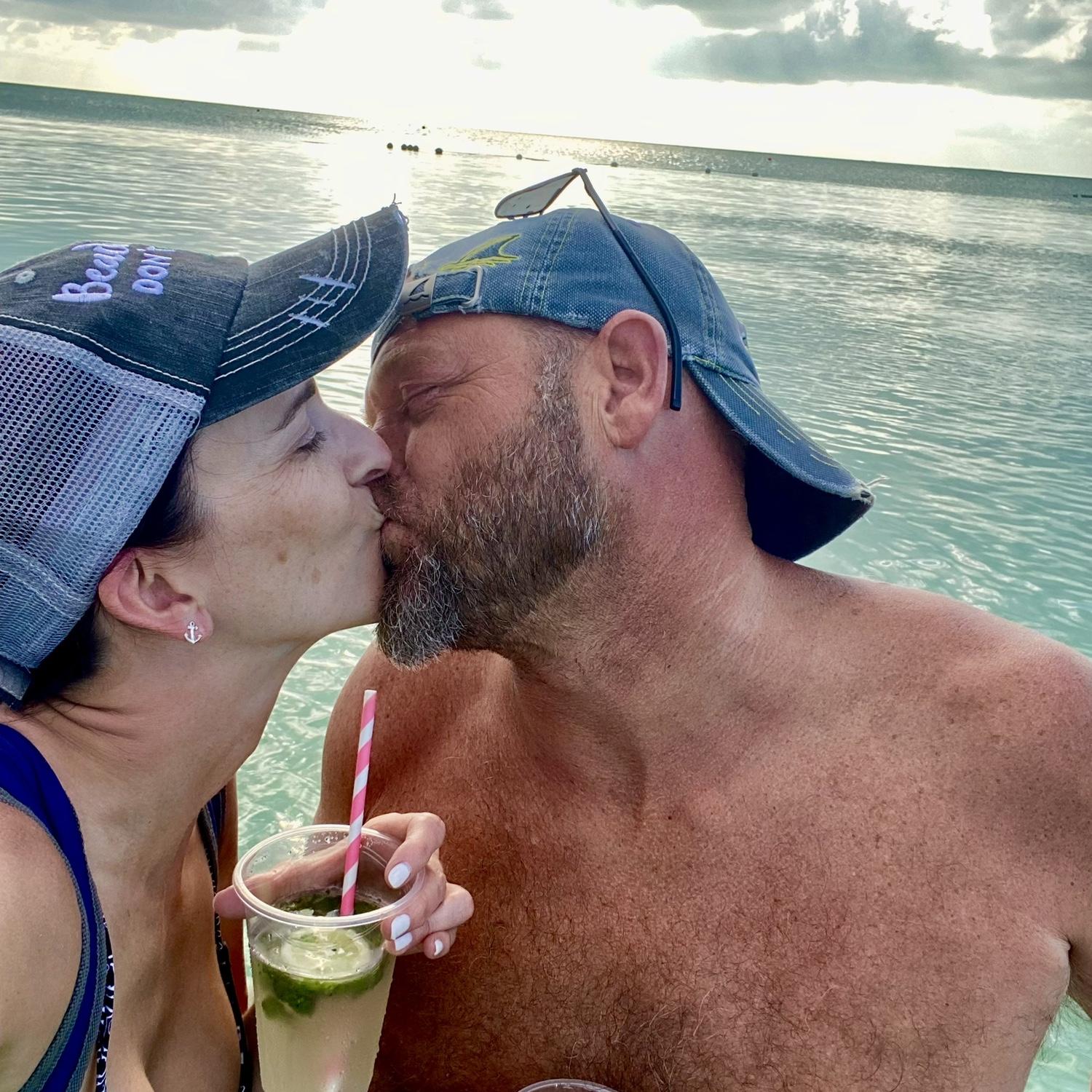 Secret Beach kiss!