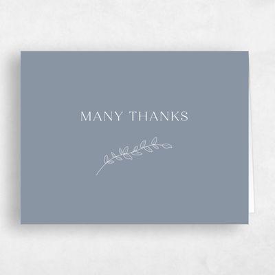 Dusty Blue Wedding Thank You - Oakbrook Landscape