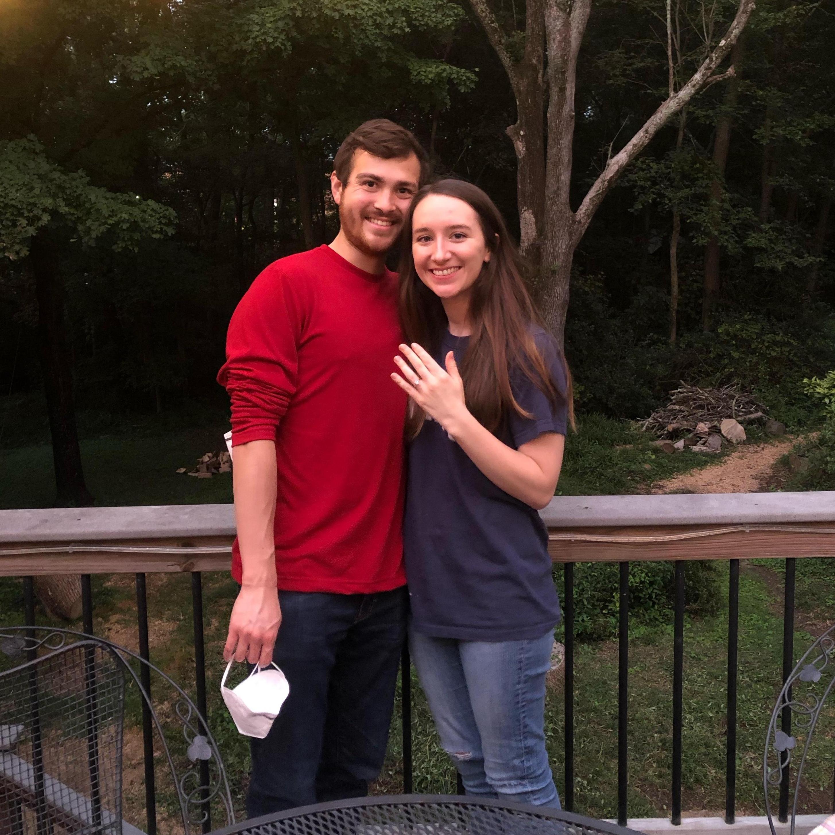 The day after we got engaged we had a socially distanced visit with Molly's family in Davidson