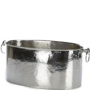 Southern Living Stainless Steel Hammered Oval Party Tub | Dillard's