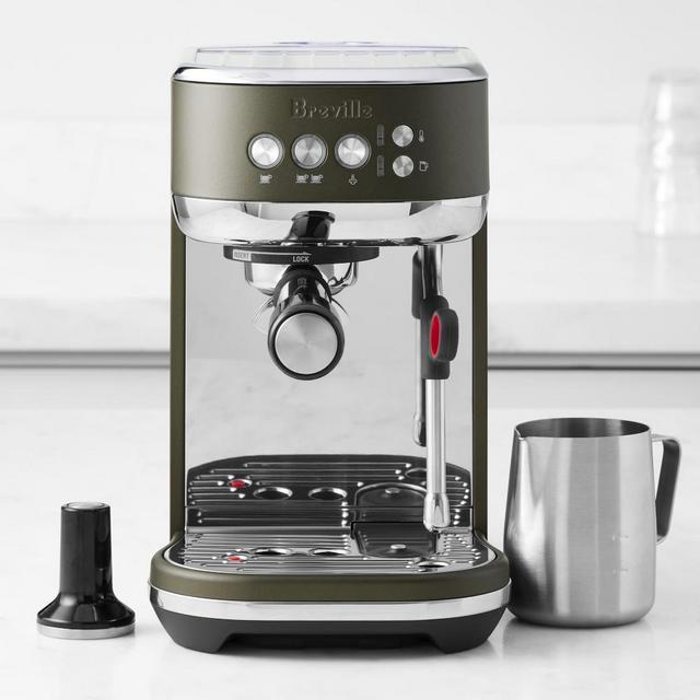 Breville Bambino Plus Espresso Machine, Olive Tapenade