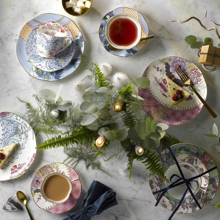 Butterfly Bloom Teacup & Saucer Set in Butterfly Posy