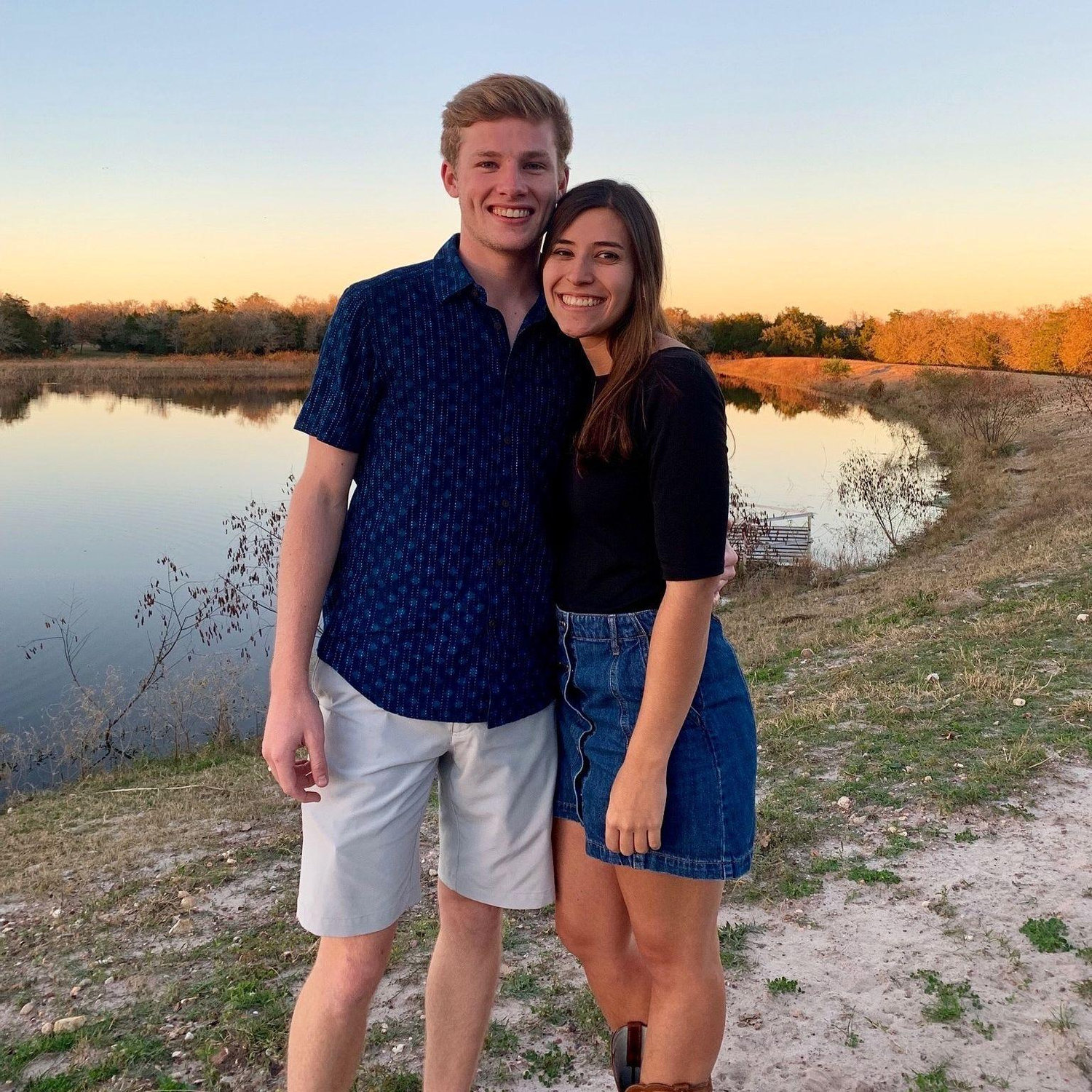 Senior year of college - just a few months into dating :)