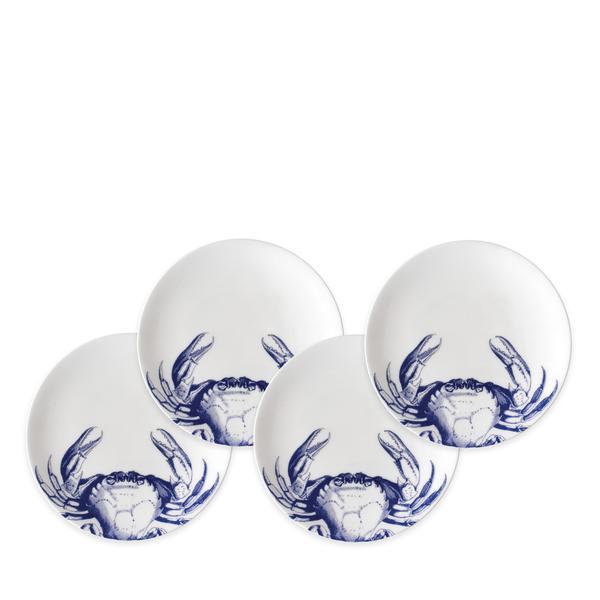 Crabs Blue Canapés Set of 4
