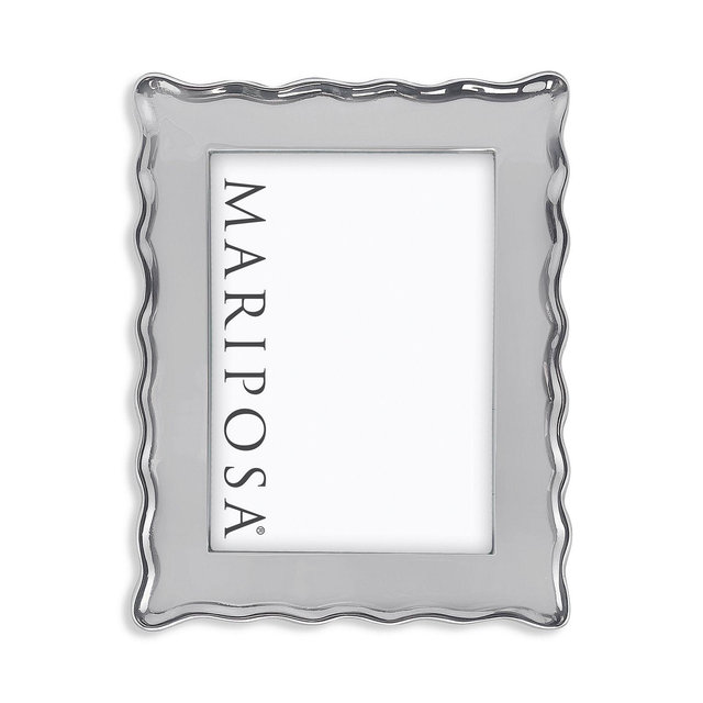 Mariposa Wavy Engravable Picture Frame, 5" x 7"