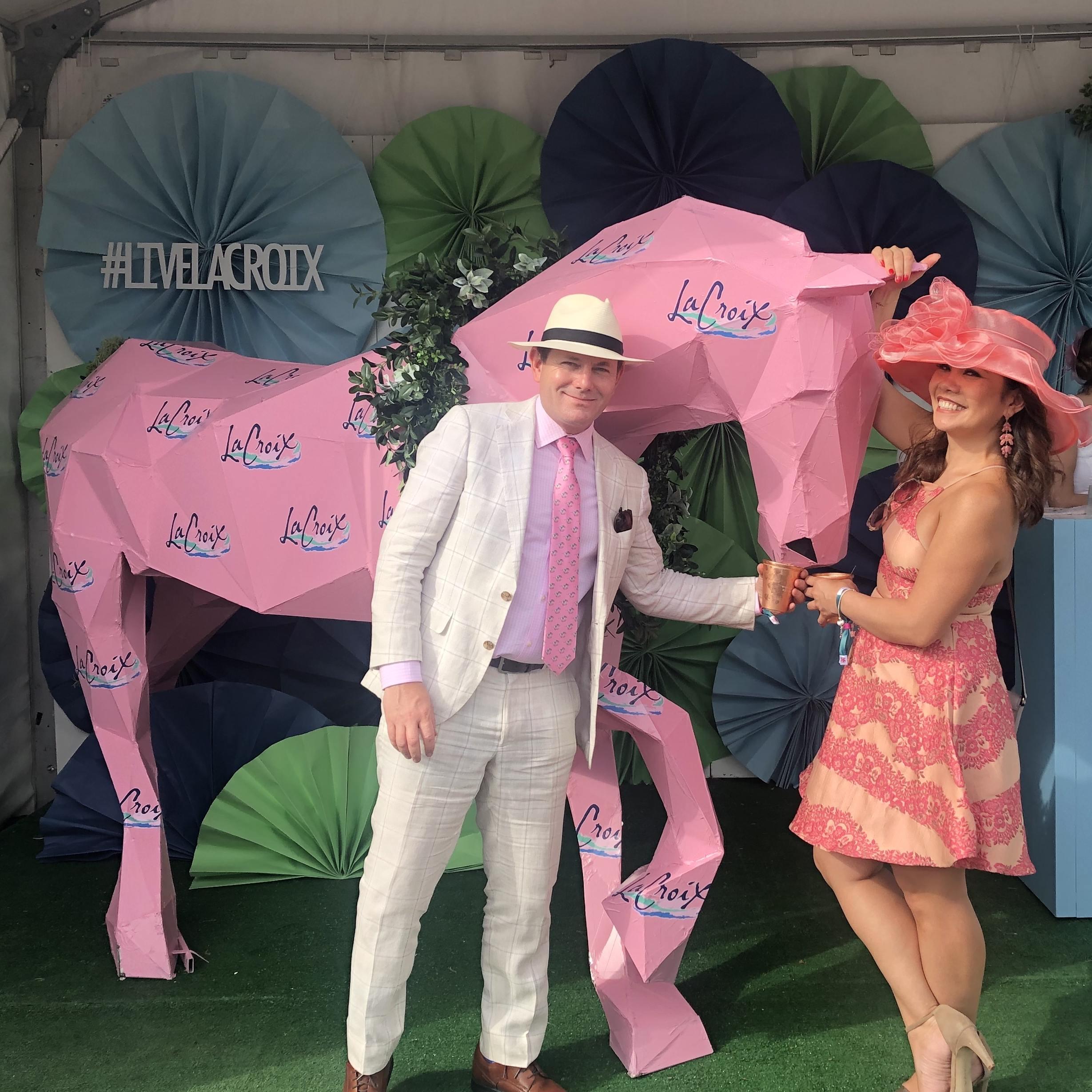 3rd year returning to the Derby in 2019! This was on Kentucky Oaks Day, which is a celebration of fillies (young female horses). It also honors breast cancer survivors - pink is the color of the day!
