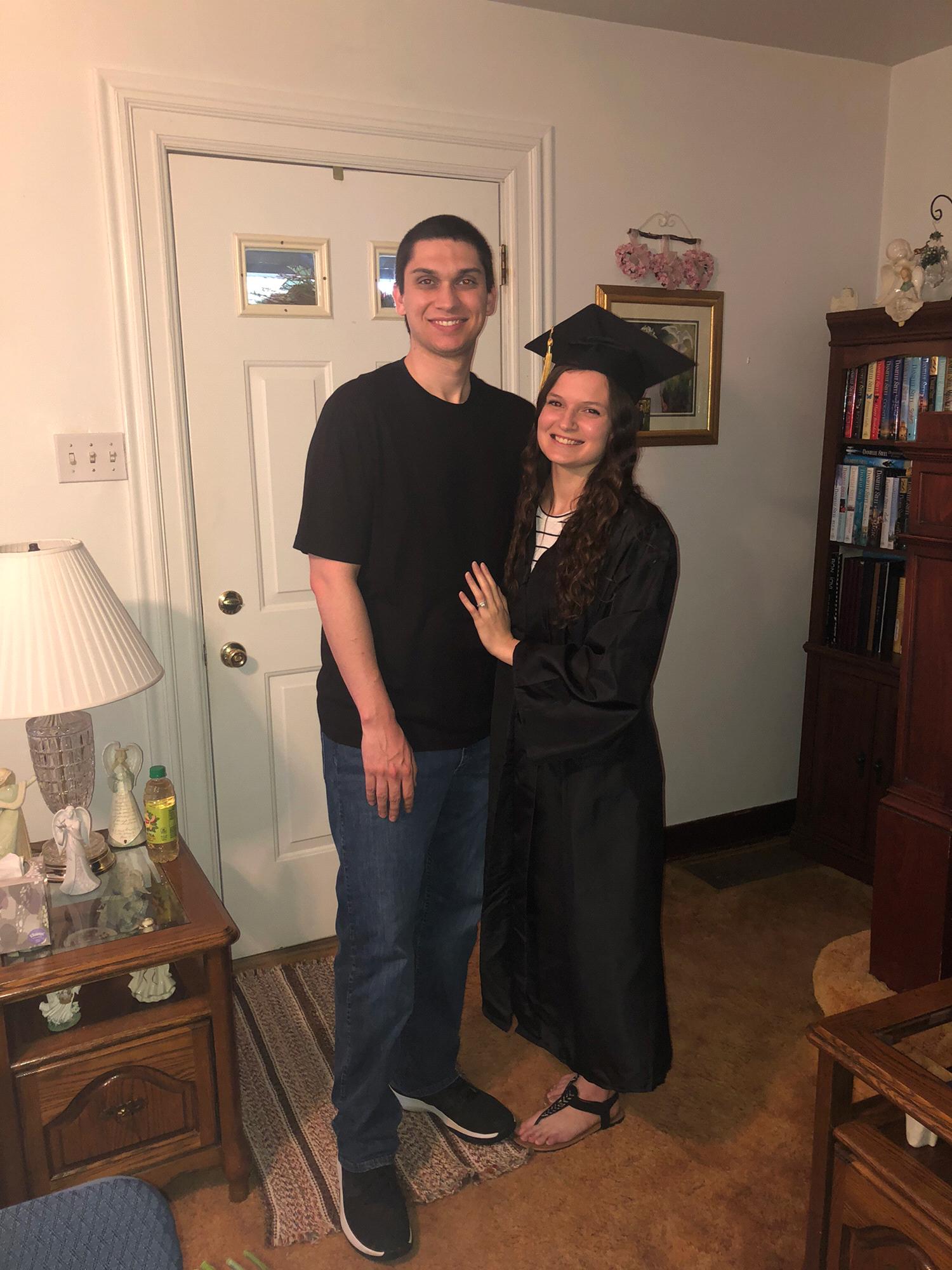 Rebecca’s college graduation, class of 2020