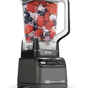 Ninja BR201AMZ Professional Blender 2.0, 1200 Watts, Auto-iQ Program, Total Crushing Blades, 72-oz. Pitcher, 4 Manual Speeds for Smoothies, Shakes, and Frozen Drinks, Dishwasher-Safe Parts, Dark Grey