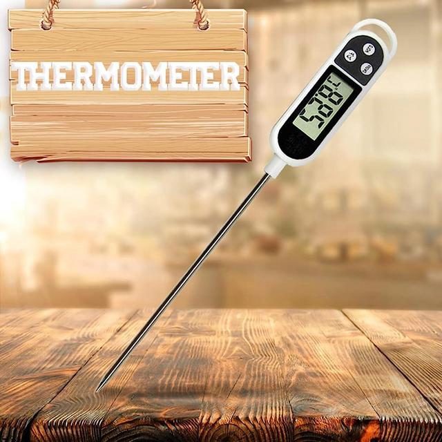 Rapid Temp Read Meat Thermometer With Probe, Kitchen Food Cooking BBQ Grilling Meat Digital Temperature Meter With LCD Scren 1 1size
