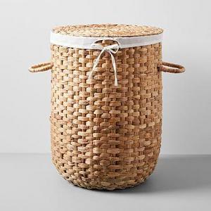 Round Weave Laundry Basket, Large, Natural