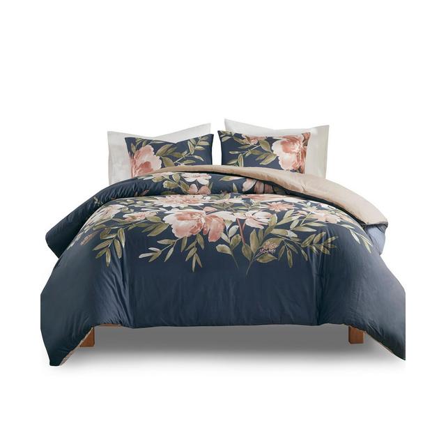 Madison Park Camillia Full/Queen Cotton Duvet Cover, Set of 3