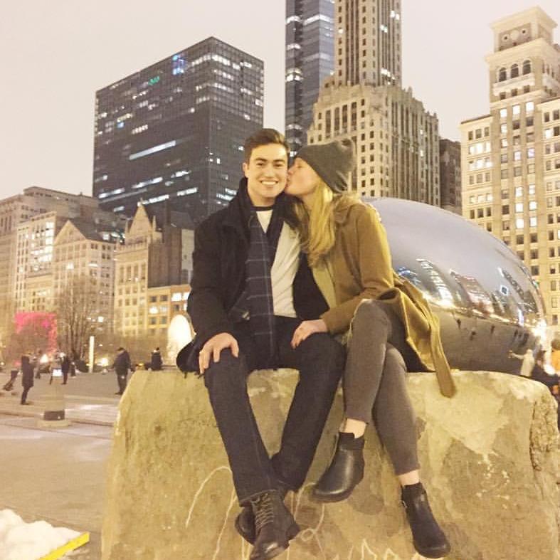 Kelvin lived in Chicago for 2 years after college which meant lots of visits to Chicago for Caleigh.