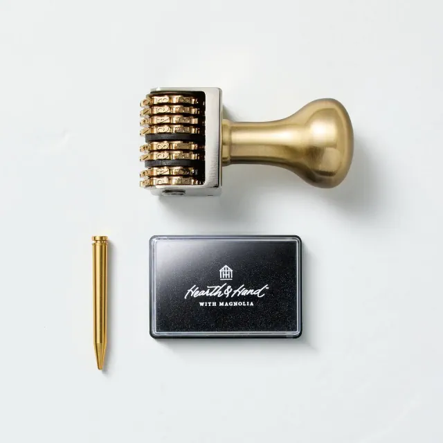 Vintage Style Roller Date Stamp with Dry Inkpad - Hearth & Hand™ with Magnolia