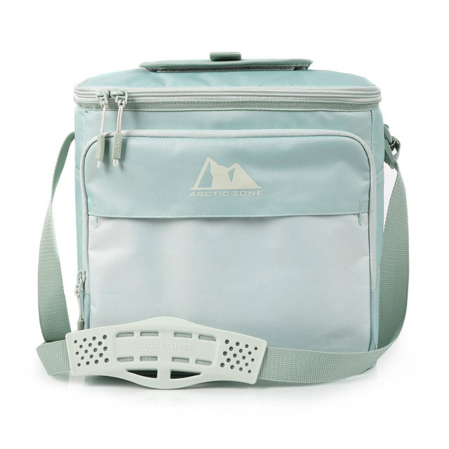 Arctic Zone Essentials 24 Cans Hard Sided Cooler - Eucalyptus: Soft-Sided, PEVA Liner