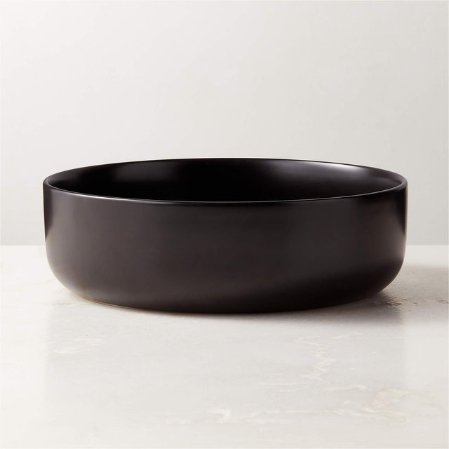 Mori Matte Black Serving Bowl