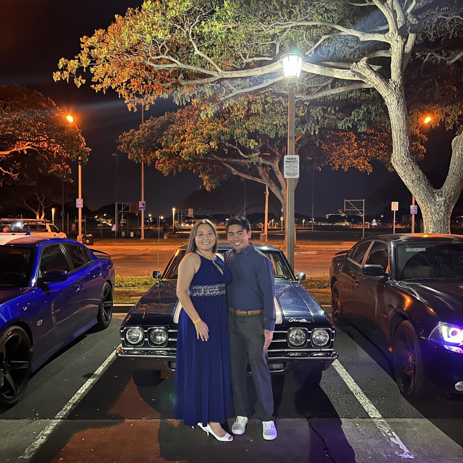 January 2022 Formal event in
Jamien’s 1969 Chevelle