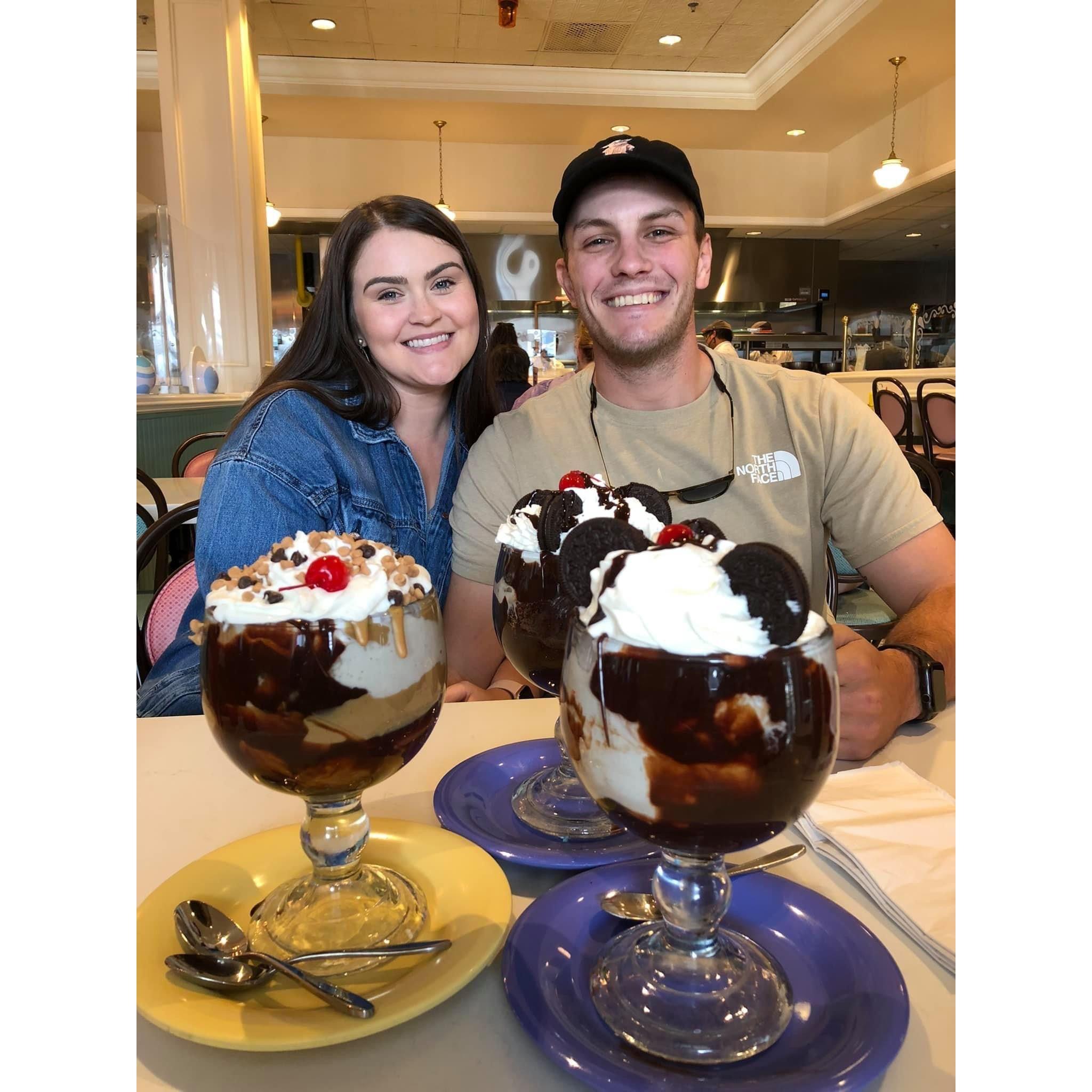We both have a sweet tooth...can you tell?
