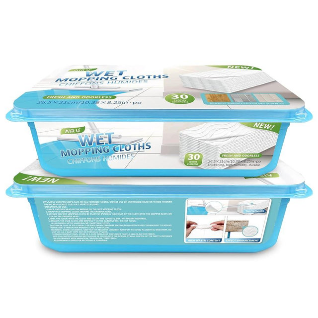 Upgraded Wet Mop Refills for Swiffer Sweeper Wet Pads, 60 Count