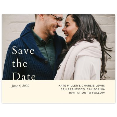 Butter, Yellow Wedding Digital Save the Date - Morrison Rise