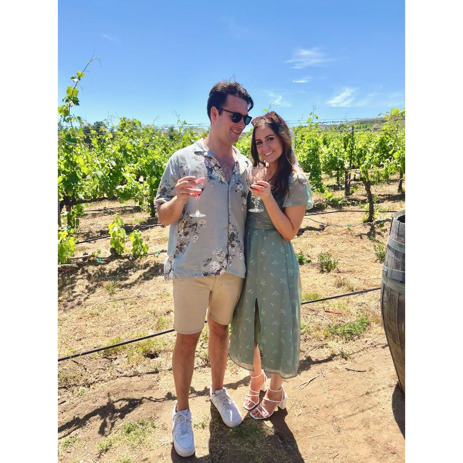 Wine tasting in Temecula for our joint birthday party
