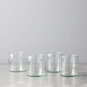 LSA Handblown Recycled Glassware (Set of 4), 4 SIzes