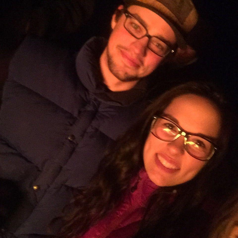 Our first photo together taken by Katherine (who happened to perfectly crop herself out when actually snapping the selfie)
