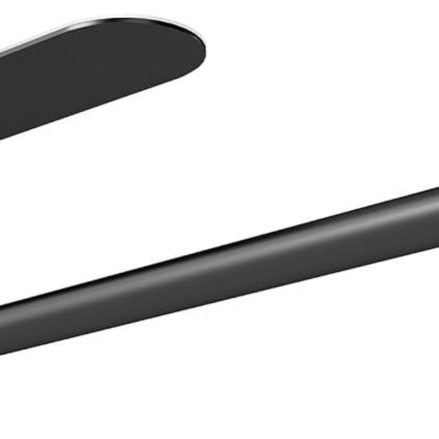 Paper Towel Holder Under Cabinet, 13Inch Self-Adhesive or Wall Mount Paper Towel Holder for Kitchen, Bathroom, RV, Stainless Steel Black Paper Towel Holder Under Counter or Inside Cabinet