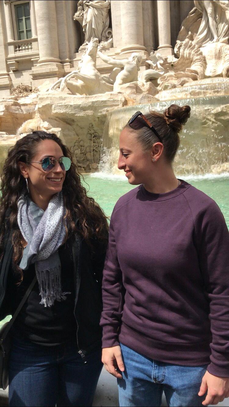 Making a wish at the trevi fountain -Italy 2019