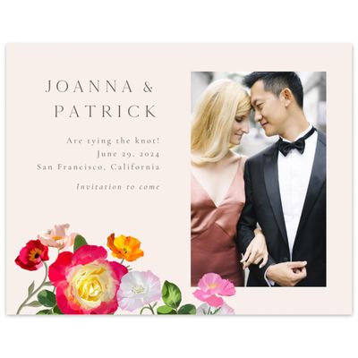 Linen, Beige Wedding Digital Save the Date - Leora Photo