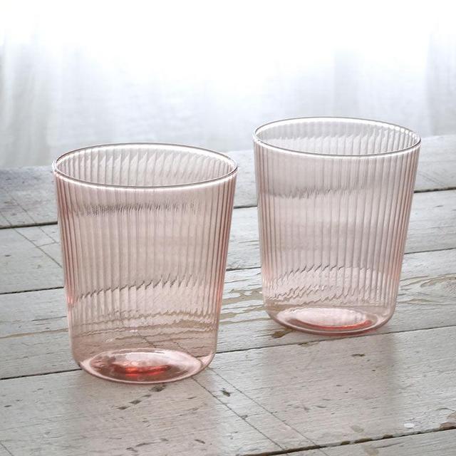 Cameo Pink Luisa Tinto Vino Glasses