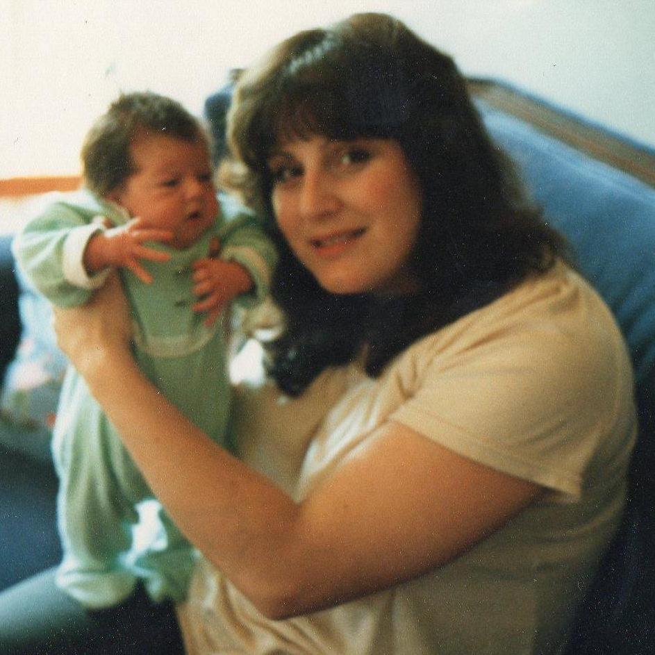Nicky's first photo at two weeks old