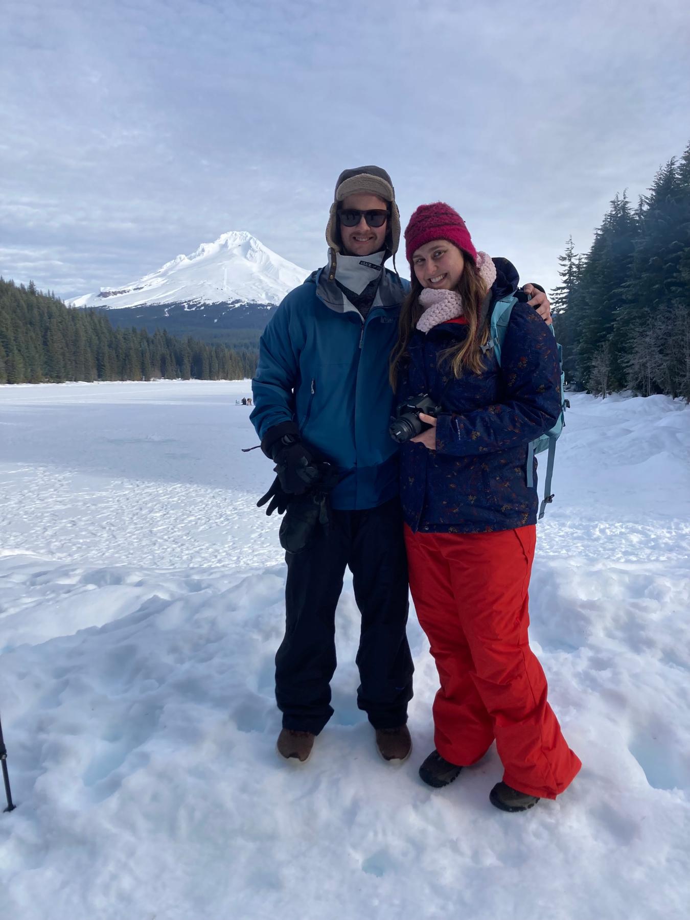 Our first time together on Mount Hood.